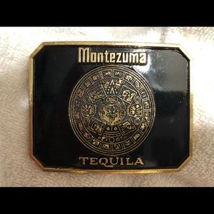 🆕 Montezuma Tequila Mayan Calendar Collectible Barton Belt Buckle